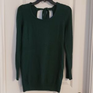 Emerald Maternity Sweater with Tie Back Detail